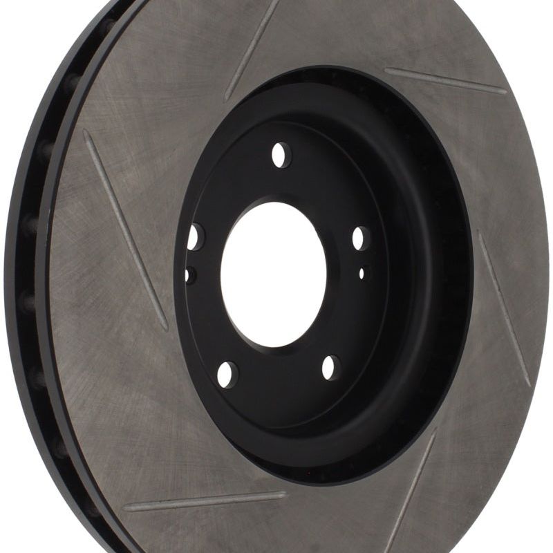 Stoptech 126.46064SL - STO126.46064SL - StopTech Power Slot 03-06 Evo 8 & 9 Slotted Left Front Rotor - Shipped in Europe - Tuningsupply.com