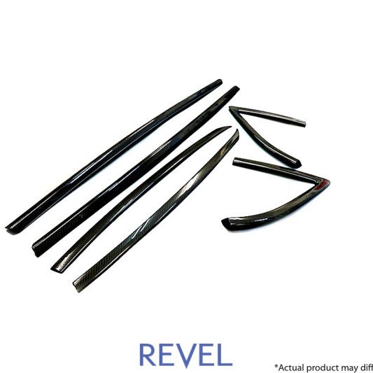 Revel 1TR4GT0AT12 - RVL1TR4GT0AT12 - Revel GT Dry Carbon Door Window Moulding Cover 2020 Toyota GR Supra - 6 Pieces - Shipped in Europe - Tuningsupply.com