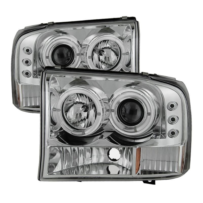 SPYDER 5010360 - SPY5010360 - Spyder Ford F250 Super Duty 99-04 Projector Version 2 LED Halo LED Chrm PRO-YD-FF25099-1P-G2-C - Shipped in Europe - Tuningsupply.com