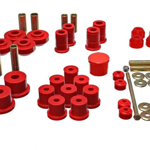 Energy Suspension 4.18111R - ENG4.18111R - Energy Suspension 67-73 Ford Mustang Red Hyper-flex Master Bushing Set - Shipped in Europe - Tuningsupply.com