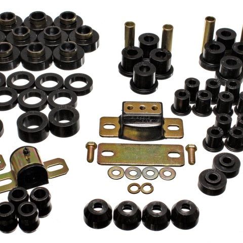 Energy Suspension 2.18102G - ENG2.18102G - Energy Suspension 80-86 Jeep CJ7 Black Hyper-Flex Master Bushing Set - Shipped in Europe - Tuningsupply.com