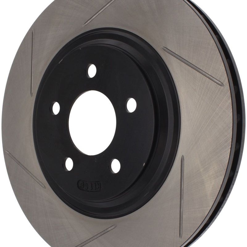 Stoptech 126.61045SR - STO126.61045SR - StopTech Power Slot 94-04 Ford Mustang Front Right Slotted Rotor - Shipped in Europe - Tuningsupply.com