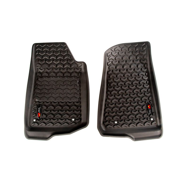 Rugged Ridge 12920.36 - RUG12920.36 - Rugged Ridge Floor Liner Front Black 2018-2020 Jeep Wrangler 2020 Gladiator JL / JT - Shipped in Europe - Tuningsupply.com
