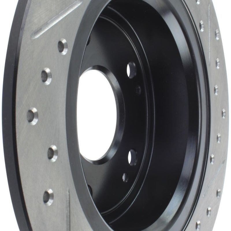 Stoptech 127.40068R - STO127.40068R - StopTech 09-10 Acura TSX / 08-10 Honda Accord Coupe/05-10 Sedan Right Rear Slotted & Drilled Rotor - Shipped in Europe - Tuningsupply.com