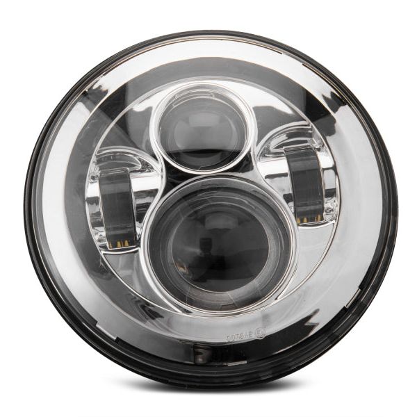 Raxiom J108043 - RAXJ108043 - Raxiom 97-18 Jeep Wrangler TJ/JK Axial Series LED Daymaker Headlights- Chrome Housing (Clear Lens) - Shipped in Europe - Tuningsupply.com