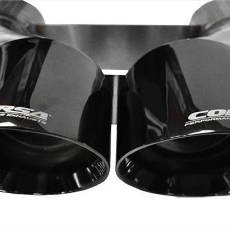 CORSA Performance 14062BLK - COR14062BLK - Corsa 2014-2020 Chevrolet Corvette 6.2L V8 Quad 45in Polished Black Pro-Series Tip Kit - Shipped in Europe - Tuningsupply.com