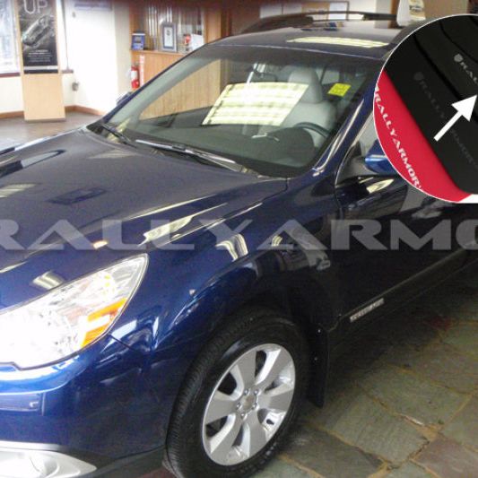 Rally Armor MF16-UR-BLK/SIL - RALMF16-UR-BLK/SIL - Rally Armor 10-14 Subaru Outback Black UR Mud Flap w/ Silver Logo - Shipped in Europe - Tuningsupply.com