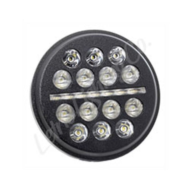 Letric Lighting LLC-LHC-5B - LETLLC-LHC-5B - Letric Lighting 5.75? LED Black Buck-Shot Style mini-multi Headlight - Shipped in Europe - Tuningsupply.com
