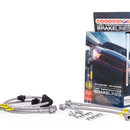 Goodridge 20015 - GRI20015 - Goodridge 92-95 Honda Civic All Models w/ Rear Drum / 93-00 Del Sol Rear Drum SS Brake Lines - Shipped in Europe - Tuningsupply.com