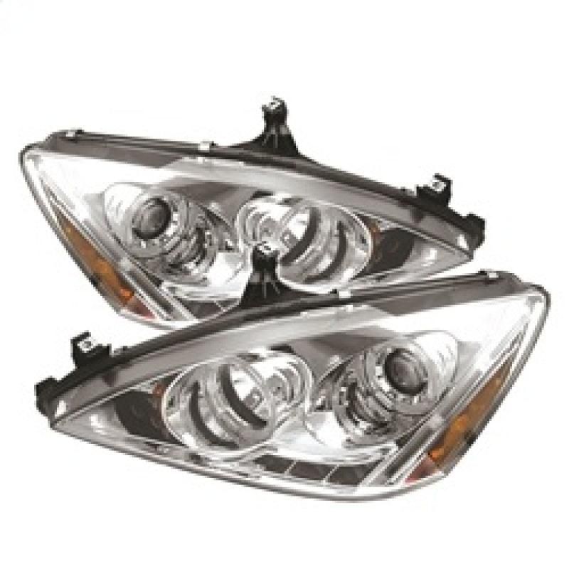 SPYDER 5010643 - SPY5010643 - Spyder Honda Accord 03-07 Projector Headlights LED Halo Amber Reflector LED Chrm PRO-YD-HA03-AM-C - Shipped in Europe - Tuningsupply.com