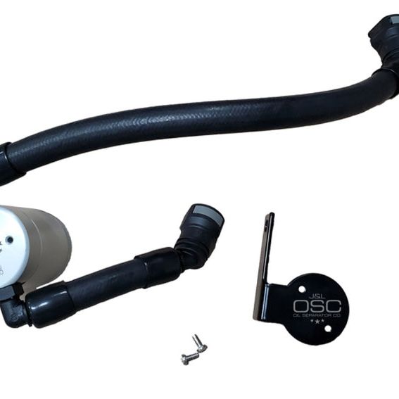 J&L 3054P-C - JLT3054P-C - J&L 2020-2022 Ford Mustang GT500 Passenger Side Oil Separator 3.0 - Clear Anodized - Shipped in Europe - Tuningsupply.com