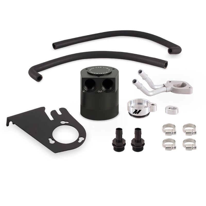 Mishimoto MMBCC-F2D-11BE - MISMMBCC-F2D-11BE - Mishimoto 11-16 Ford 6.7L Powerstroke Baffled Oil Catch Can Kit - Shipped in Europe - Tuningsupply.com