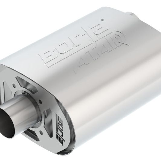 Borla 400856 - BOR400856 - Borla CrateMuffler Ford 5.0L Coyote ATAK 2.5in Offset/Center 12in x 6in x 10.34in Muffler - Shipped in Europe - Tuningsupply.com