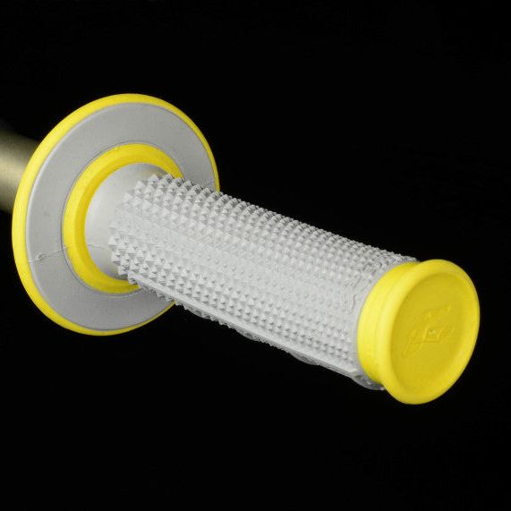 Renthal G194 - RENG194 - Renthal MX Dual Compound Grips Tapered 1/2 Waffle - Grey/ Yellow - Shipped in Europe - Tuningsupply.com