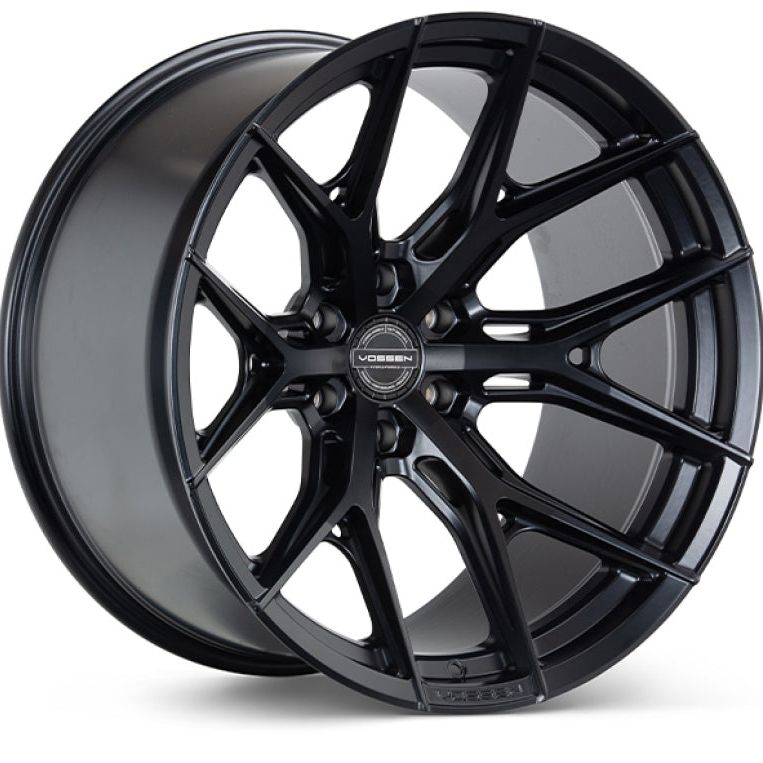 Vossen HF64-2G27 - VOSHF64-2G27 - Vossen HF6-4 22x10 / 6x139.7 / ET-18 / Super Deep Face / 106.1 - Satin Black Wheel - Shipped in Europe - Tuningsupply.com