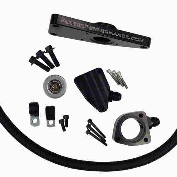 Fleece Performance FPE-CLNTBYPS-CUMMINS-MAN - FPEFPE-CLNTBYPS-CUMMINS-MAN - Fleece Performance 03-07 Dodge 5.9L / 04.5-12 6.7L Cummins Coolant Bypass Kit (03-07 Manual Trans) - Shipped in Europe - Tuningsupply.com