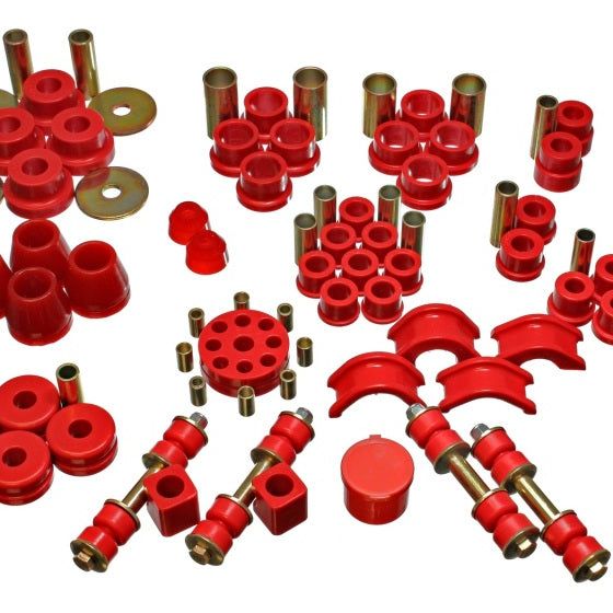 Energy Suspension 7.18102R - ENG7.18102R - Energy Suspension 74-78 Nissan 260Z/280Z Red Hyper-Flex Master Bushing Set - Shipped in Europe - Tuningsupply.com