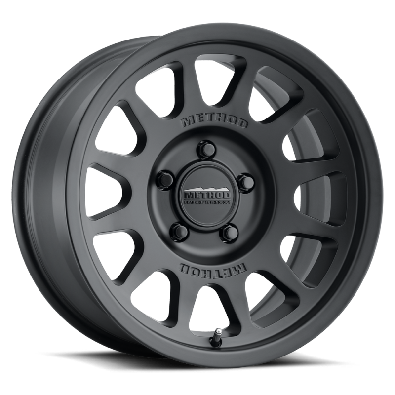 Method Wheels MR70378550500 - MRWMR70378550500 - Method MR703 17x8.5 0mm Offset 5x5 71.5mm CB Matte Black Wheel - Shipped in Europe - Tuningsupply.com