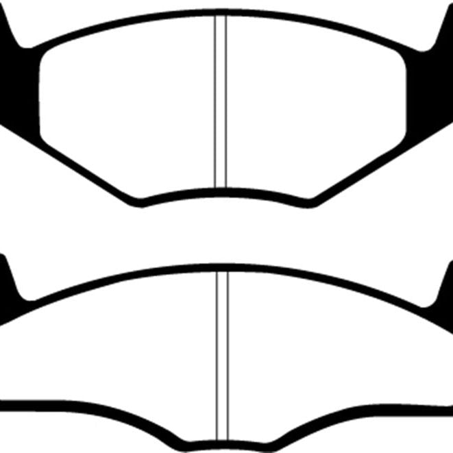 EBC DP3517C - EBCDP3517C - EBC 86-93 Volkswagen Cabriolet 1.8 Redstuff Front Brake Pads - Shipped in Europe - Tuningsupply.com
