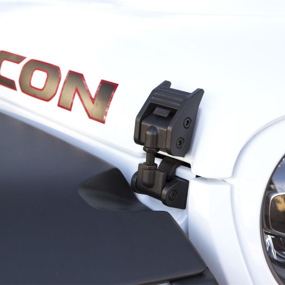 Rugged Ridge 11210.27 - RUG11210.27 - Rugged Ridge 2018-20 Jeep Wrangler JL / 2020 Jeep Gladiator Textured Black Hood Catches - Shipped in Europe - Tuningsupply.com