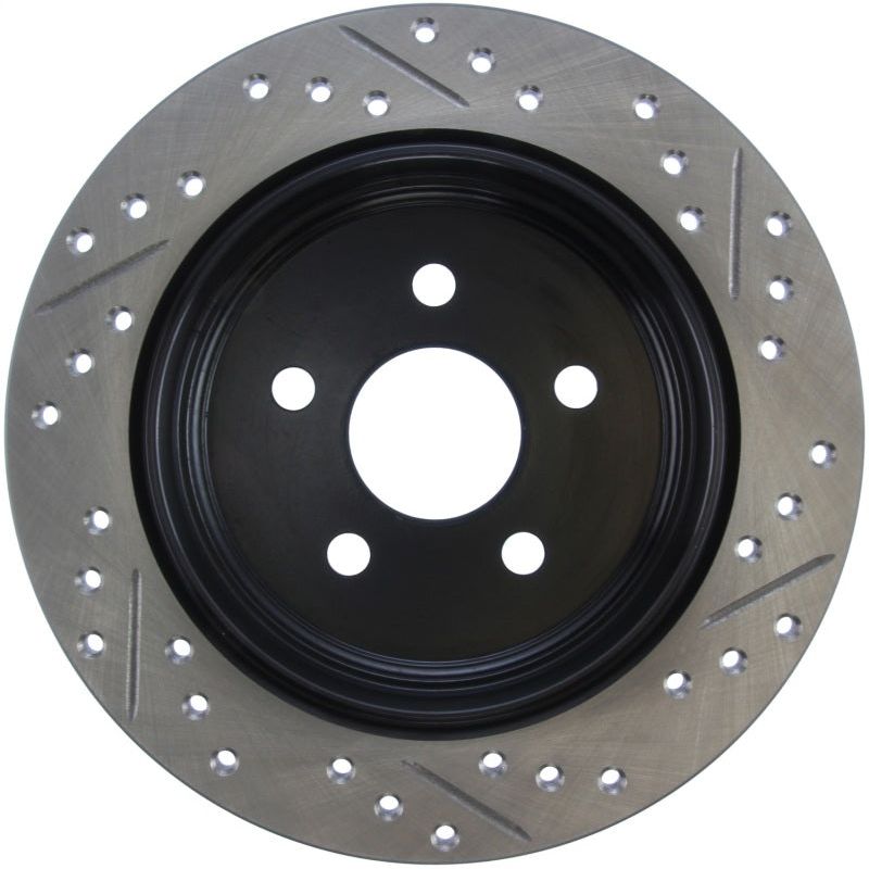 Stoptech 127.63054R - STO127.63054R - StopTech 03-09 Chrysler PT Cruiser Tur / 03-05 Dodge Neon SRT-4 Rear Right Slotted & Drilled Rotor - Shipped in Europe - Tuningsupply.com