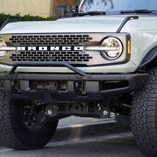 DV8 Offroad LPBR-01 - DVELPBR-01 - DV8 Offroad 21-22 Ford Bronco Factory Front Bumper Licence Relocation Bracket - Front - Shipped in Europe - Tuningsupply.com