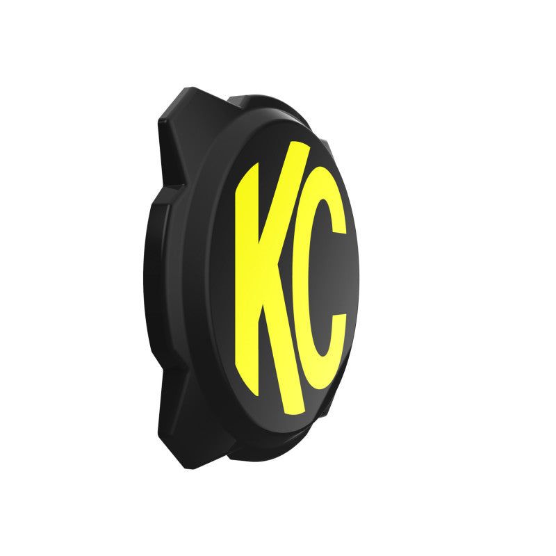 KC HiLiTES 5111 - KCL5111 - KC HiLiTES 6in. Hard Cover for Gravity Pro6 LED Lights (Single) - Black w/Yellow KC Logo - Shipped in Europe - Tuningsupply.com