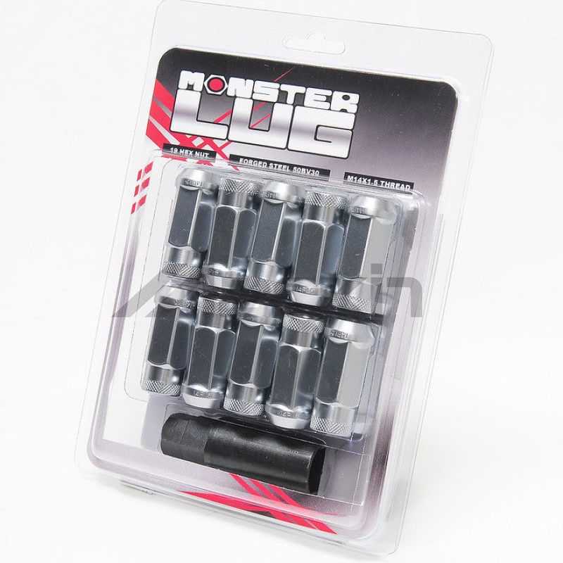 Wheel Mate 33006SS - WHM33006SS - Wheel Mate 14x1.50 Monster Open End Silver Lug Nut - Set of 20 - Shipped in Europe - Tuningsupply.com