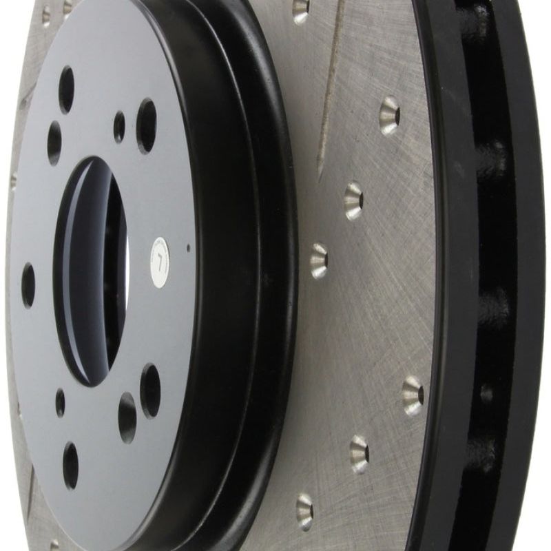 Stoptech 127.40062L - STO127.40062L - StopTech 04-08 Acura TL (Brembo Caliber) SportStop Slotted & Drilled Left Front Rotor - Shipped in Europe - Tuningsupply.com