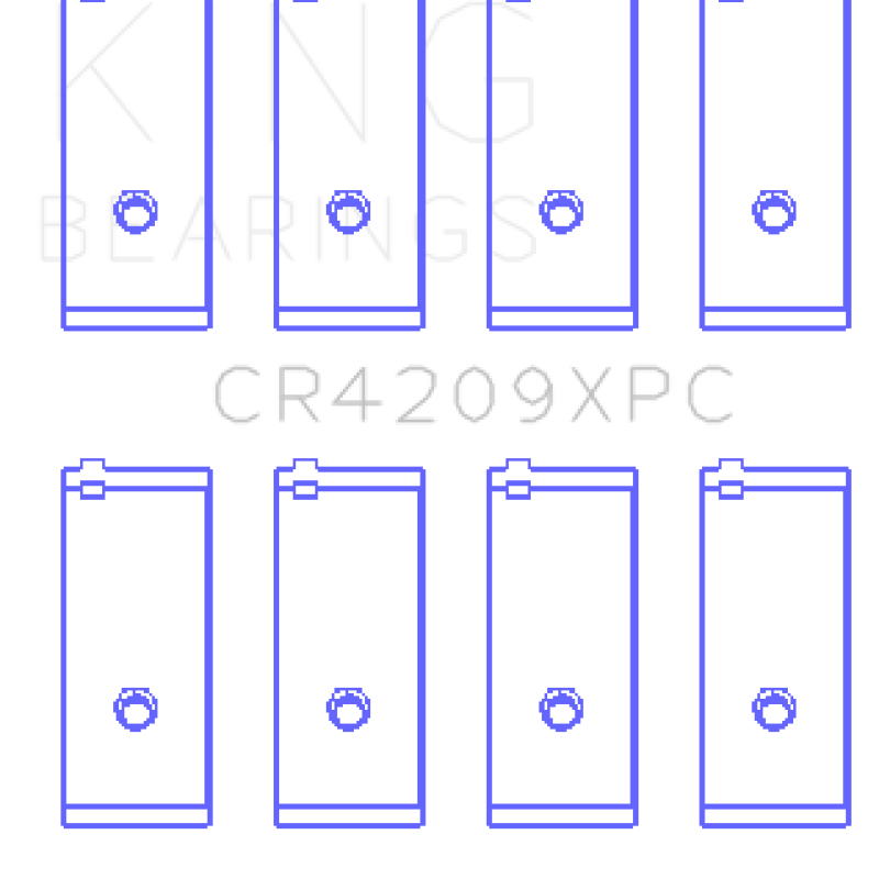 King Engine Bearings GCR4209XPC - KINGCR4209XPC - King Engine Bearings Toyota 3SGTE 16v 2.0L pMaxKote Performance Rod Bearing Set - Size STD - Shipped in Europe - Tuningsupply.com