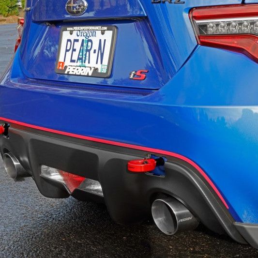 Perrin Performance PSP-BDY-255RD - PERPSP-BDY-255RD - PERRIN 13-25 Subaru BRZ / 13-20 Scion FRS & Toyota 86 / 22-25 GR86 Tow Hook Kit (Rear) - Red - Shipped in Europe - Tuningsupply.com