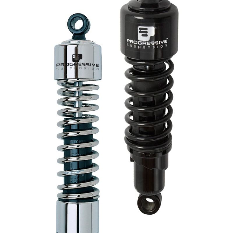 Progressive 412-4074C - PGR412-4074C - Progressive Harley 412 Series Shocks 11.5in - Chrome - Shipped in Europe - Tuningsupply.com