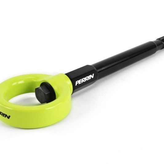 Perrin Performance PSP-BDY-231NY - PERPSP-BDY-231NY - PERRIN 08-14 Subaru WRX & STI / 08-11 Impreza / 05-09 Legacy Tow Hook Kit (Front) - Neon Yellow - Shipped in Europe - Tuningsupply.com