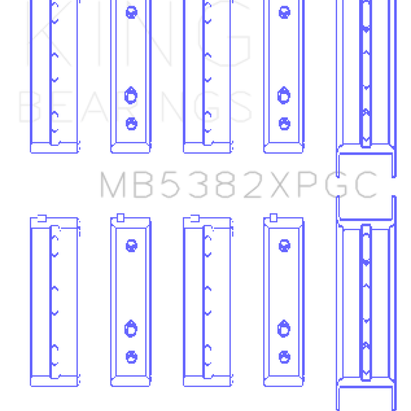 King Engine Bearings GMB5382XPGC - KINGMB5382XPGC - King Engine Bearings Subaru EJ20/EJ22/ EJ25 (Including Turbo) Coated Crankshaft Main Bearing Set - Shipped in Europe - Tuningsupply.com
