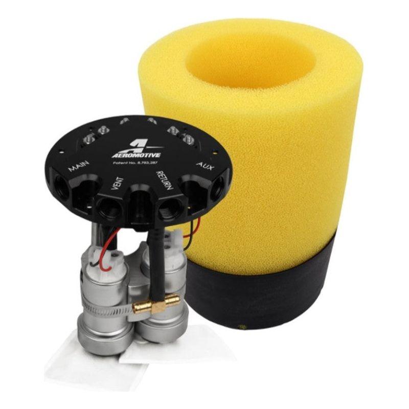 Aeromotive 18365 - AER18365 - Aeromotive Phantom 450 Dual Stealth 340 Fuel Pumps 6-10in Depth - Shipped in Europe - Tuningsupply.com