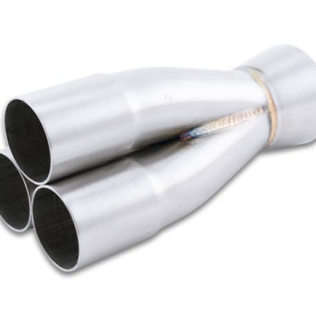 Vibrant 10332 - VIB10332 - Vibrant 1.625in Inlet Slipover ID 2.5in Outlet OD 3-1 SS Merge Collector - Shipped in Europe - Tuningsupply.com