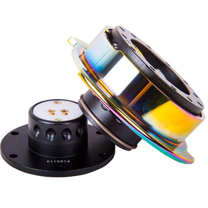 NRG SRK-250BK/MC - NRGSRK-250BK/MC - NRG Quick Release Gen 2.5 - Black Body / Neochrome Ring - Shipped in Europe - Tuningsupply.com