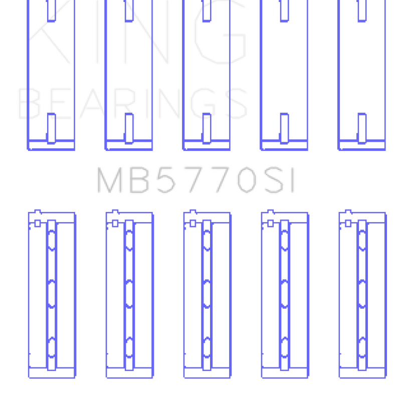 King Engine Bearings GMB5770SI - KINGMB5770SI - King Engine Bearings Nissan/Infiniti VK45 - VK50 - VK56 Main Bearing Set - Size STD - Shipped in Europe - Tuningsupply.com