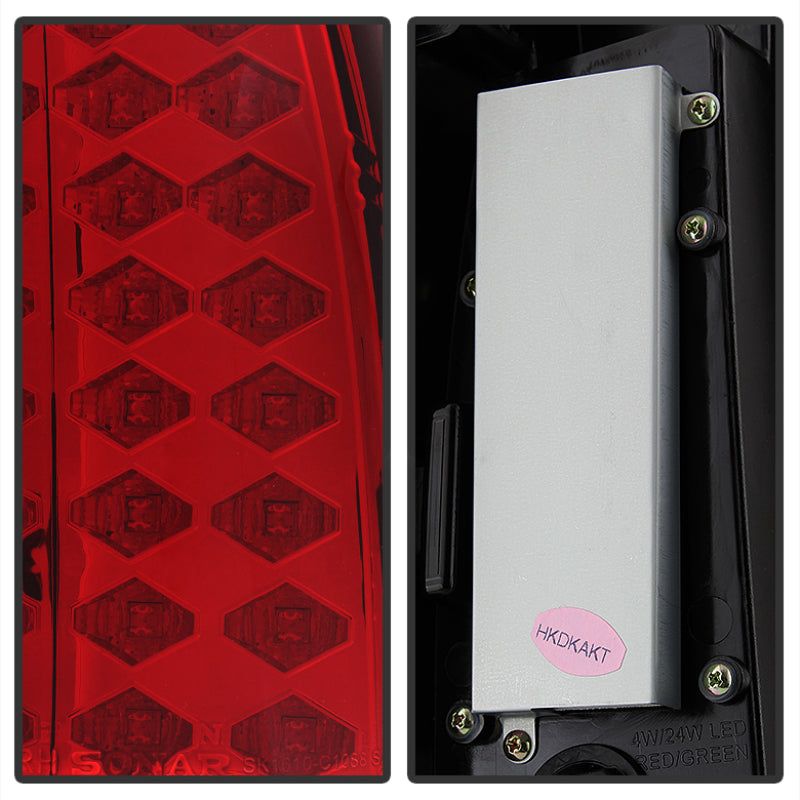 SPYDER 5001375 - SPY5001375 - Spyder Chevy C/K Series 1500 88-98/Blazer 92-94 LED Tail Lights Red Clear ALT-YD-CCK88-LED-RC - Shipped in Europe - Tuningsupply.com