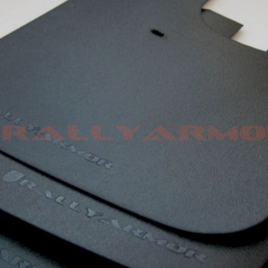 Rally Armor MF2-BAS-BLK - RALMF2-BAS-BLK - Rally Armor 93-01 Subaru Impreza RS Basic Black Mud Flap w/ Black Logo - Shipped in Europe - Tuningsupply.com