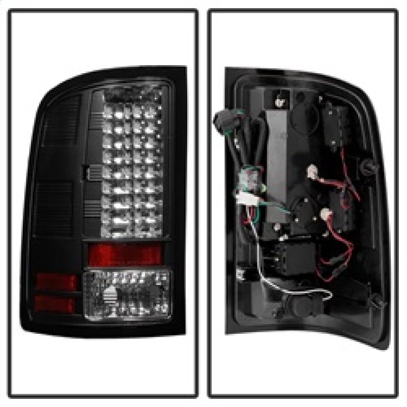 SPYDER 5014948 - SPY5014948 - Spyder GMC Sierra 07-13 (Not fit 3500 Dually 4 Rear Wheels)LED Tail Lights Black ALT-YD-GS07-LED-BK - Shipped in Europe - Tuningsupply.com