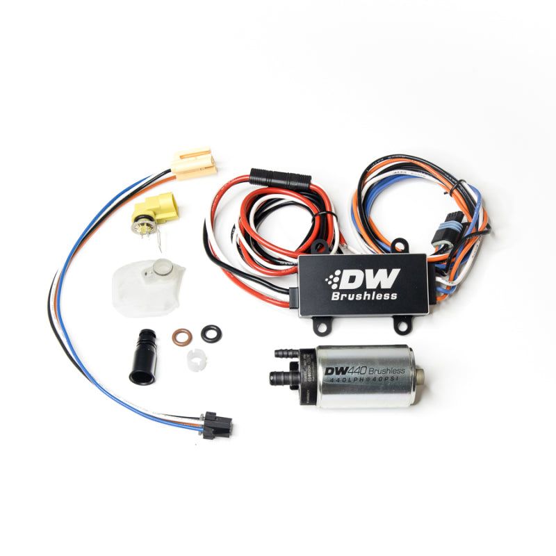 DeatschWerks 9-441-C102-0910 - DWK9-441-C102-0910 - DeatschWerks DW440 440lph Brushless Fuel Pump Single/Dual Controller w/ Install Kit 08-14 Subaru WRX - Shipped in Europe - Tuningsupply.com