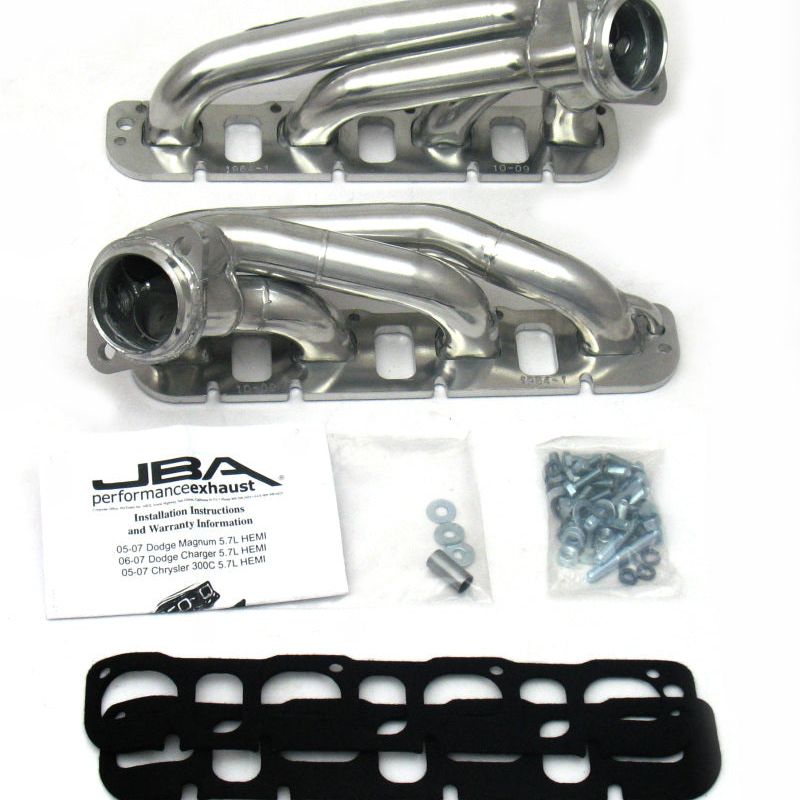 JBA 1964S-1JS - JBA1964S-1JS - JBA 09-20 Chrysler 5.7L HEMI 1-3/4in Primary Silver Ctd Cat4Ward Header - Shipped in Europe - Tuningsupply.com