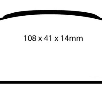 EBC DP41293R - EBCDP41293R - EBC 02-06 Subaru Baja 2.5 Yellowstuff Rear Brake Pads - Shipped in Europe - Tuningsupply.com