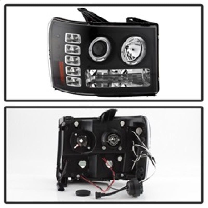 SPYDER 5010605 - SPY5010605 - Spyder GMC Sierra 1500/GMC Sierra Denali 08-13 Projector LED Halo- LED Blk PRO-YD-GS07-HL-BK - Shipped in Europe - Tuningsupply.com