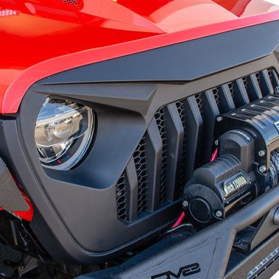 DV8 Offroad GRJL-01 - DVEGRJL-01 - DV8 Offroad 2018+ Jeep JL/ Gladiator Angry Grill - Shipped in Europe - Tuningsupply.com
