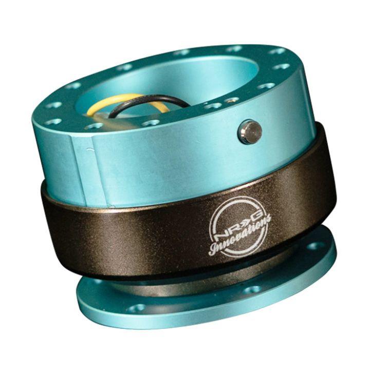 NRG SRK-200MF - NRGSRK-200MF - NRG Quick Release Gen 2.0 - Minty Fresh Body / Titanium Chrome Ring - Shipped in Europe - Tuningsupply.com