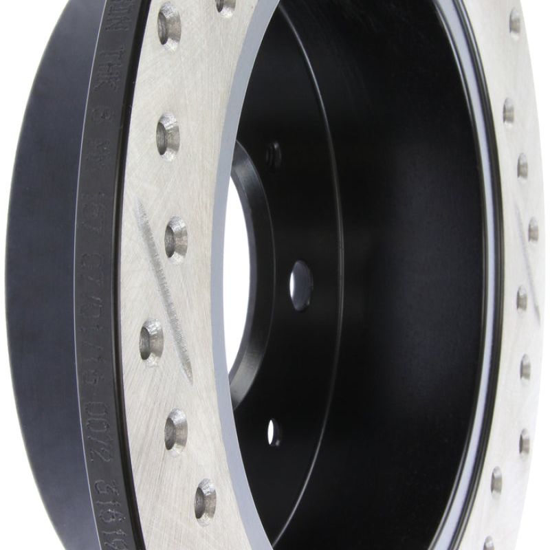Stoptech 127.40017L - STO127.40017L - StopTech 90-96 Acura Integra / 97-01 Integra (Exc. Type R) Slotted & Drilled Left Rear Rotor - Shipped in Europe - Tuningsupply.com