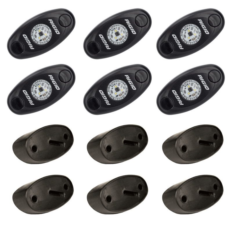 Rigid Industries 400293 - RIG400293 - Rigid Industries Rock Light Kit- Amber (6 lights) - Shipped in Europe - Tuningsupply.com