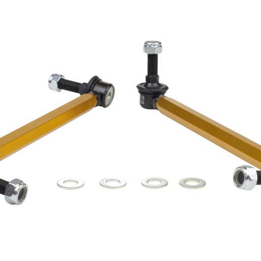 Whiteline KLC169 - WHLKLC169 - Whiteline 05+ Mustang Coupe 8cyl (Inc Shelby GT/ GT500) Front Swaybar Link Kit H/Duty Adj Steel Ball - Shipped in Europe - Tuningsupply.com